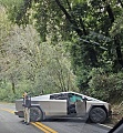Tesla Cybertruck попала в первую зарегистрированную аварию в Сан-Хосе (Калифорния)