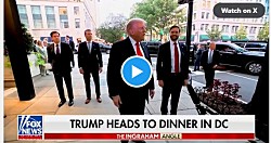 ВИДЕО: Трамп пообедал в Вашингтоне, чтобы подчеркнуть безопасность города