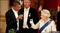 Барак Обама встретился с королевой Англии.