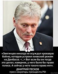 Песков отказался передавать Путину призыв Звягинцева «закончить бойню»  в Украине