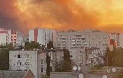 Атака РФ на Украину: пожар на газовом объекте под Полтавой