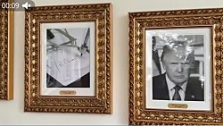 Трамп заменил портрет Байдена на «президентской аллее славы» в западном крыле Белого дома на фото устройства, которое автоматически ставит подпись Байдена