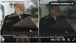 BBC «подделала» речь Трампа 6 января