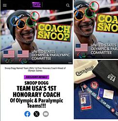 Снуп Догг назначен почетным тренером сборной США на Олимпиаде-2026 в Италии.