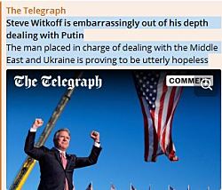Стив Виткофф не в своей тарелке, имея дело с Путиным Человек, назначенный ответственным за отношения с Ближним Востоком и Украиной, оказался совершенно безнадежным