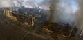 Дым и разрушенные дома. Как выглядит осажденный Мариуполь с воздуха