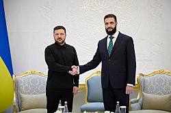 Зеленский впервые приехал  в Сирию и встретился с президентом страны  пока крыса сидит в бункере