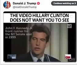 Трамп публикует дикое видео «подсчета тел Клинтон».